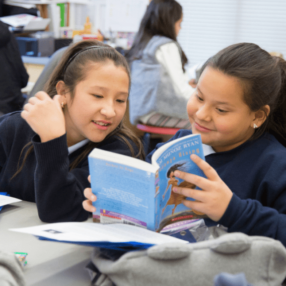 Girls reading